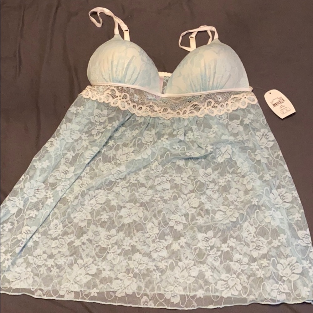 Baby Blue Babydoll lingerie